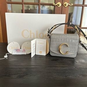 Stormy Grey Chloé Mini C Bag